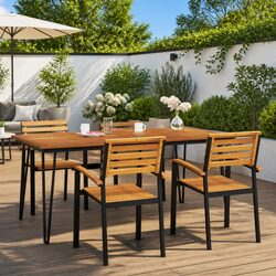 Compact Outdoor Dining Table - 180x90x75cm