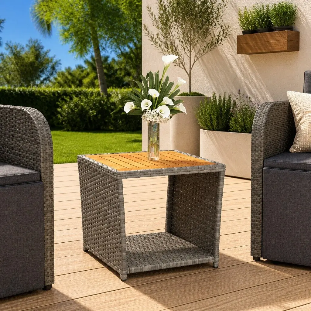 Grey Tea Table with Easy Maintenance