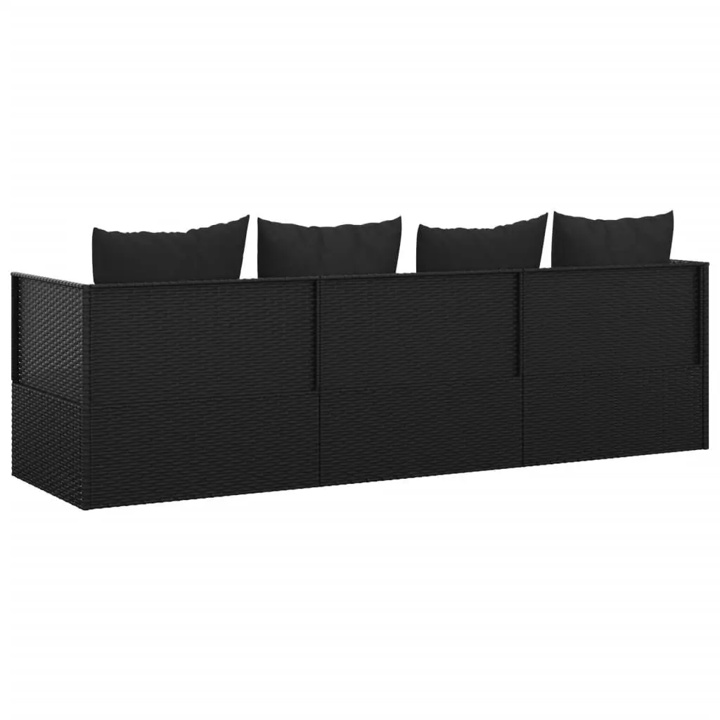 Outdoor Lounge Bed Sun Lounger Adjustable Recliner Patio Furniture with Cushions