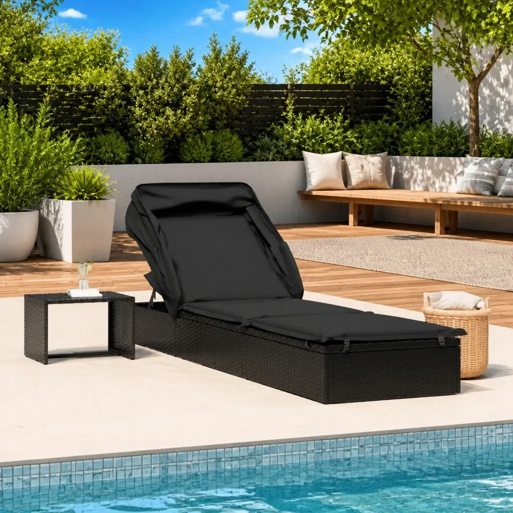 Adjustable Sun Lounger for Outdoor Use