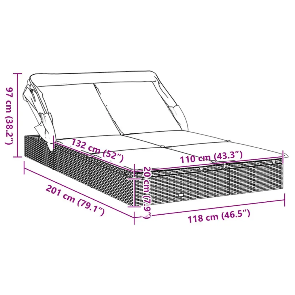 2-Person Sun Lounger