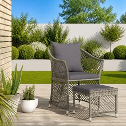 Compact and Durable 2-Piece Outdoor Lounge Set