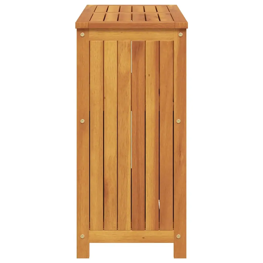 Garden Console Table 80x35x75cm Solid Acacia Wood Outdoor Storage Furniture