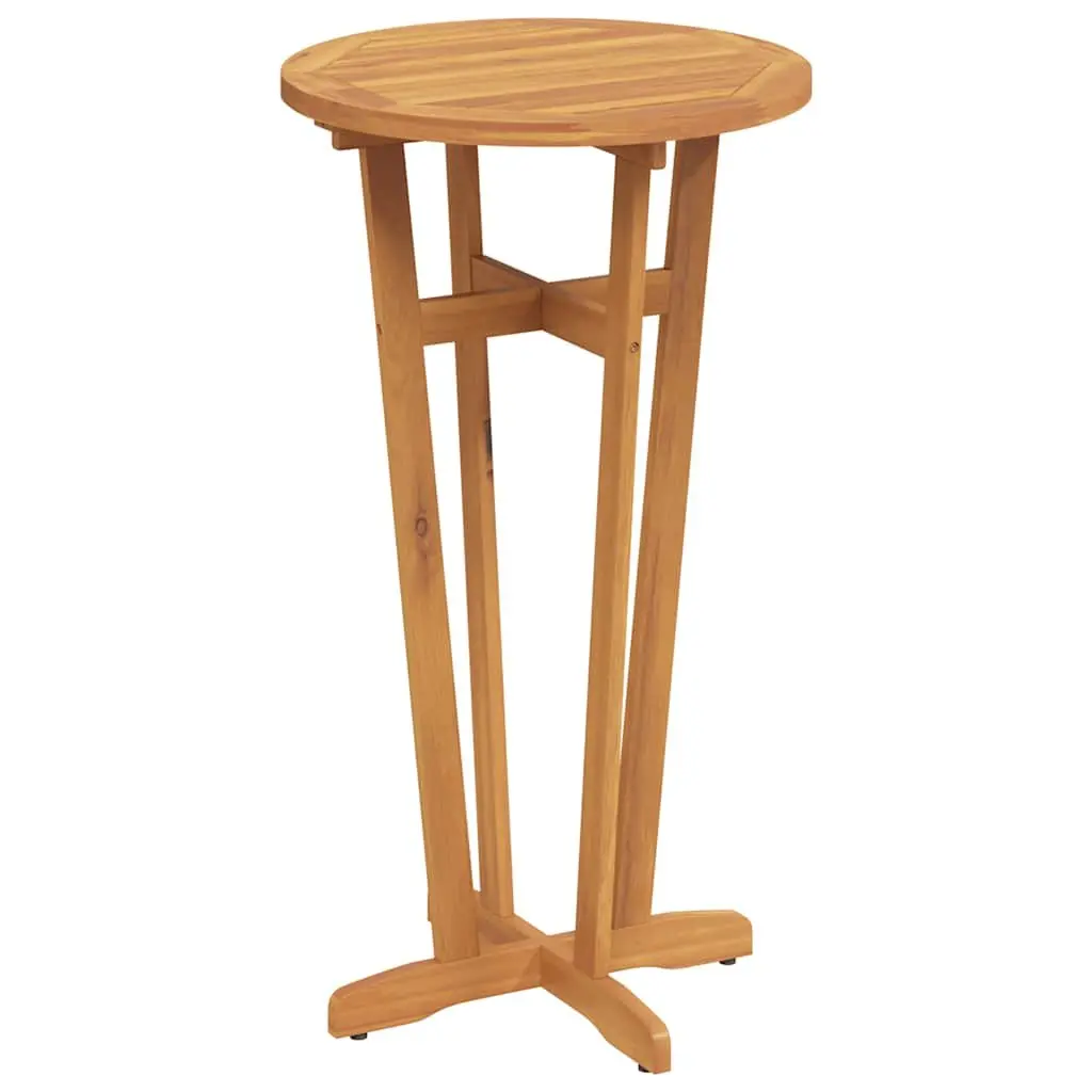 Garden Bar Table Brown Ø60x105cm Solid Wood High Top Bistro Furniture