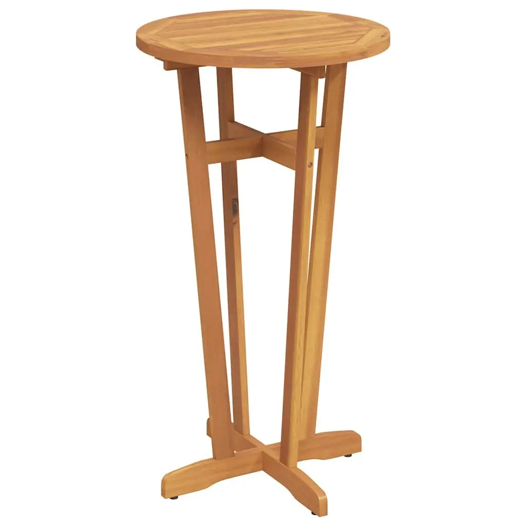 Garden Bar Table Brown Ø60x105cm Solid Wood High Top Bistro Furniture