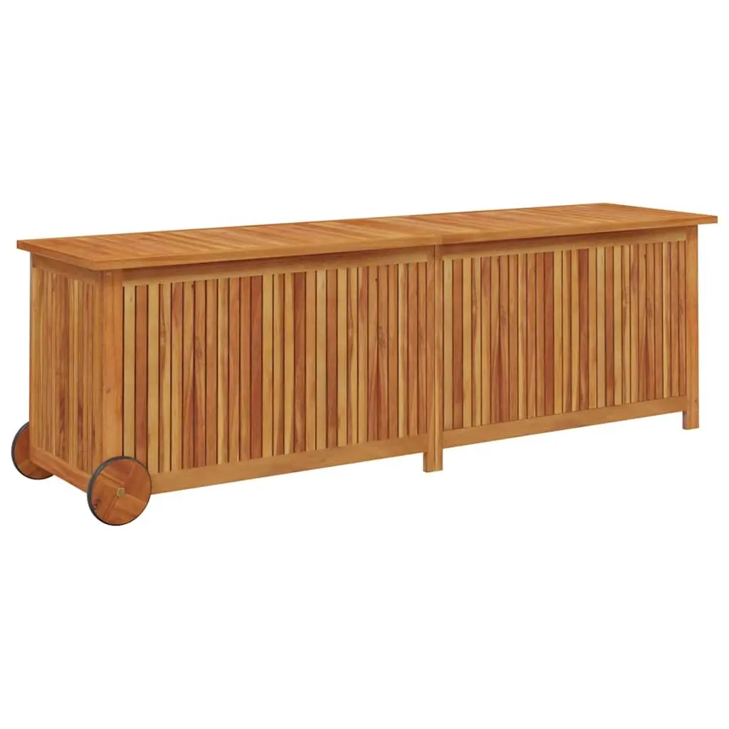 Garden Storage Box in Brown Solid Wood