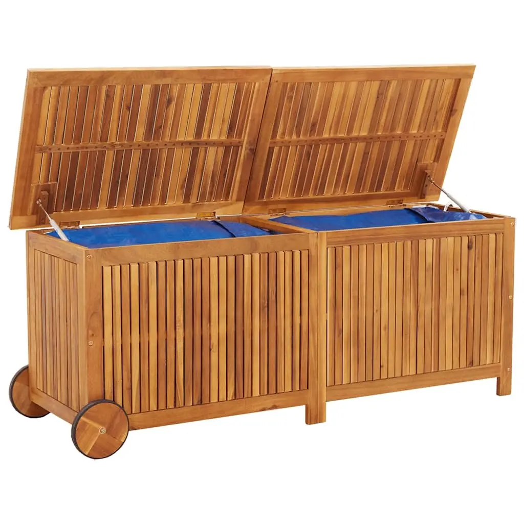Garden Storage Box in Brown Solid Wood