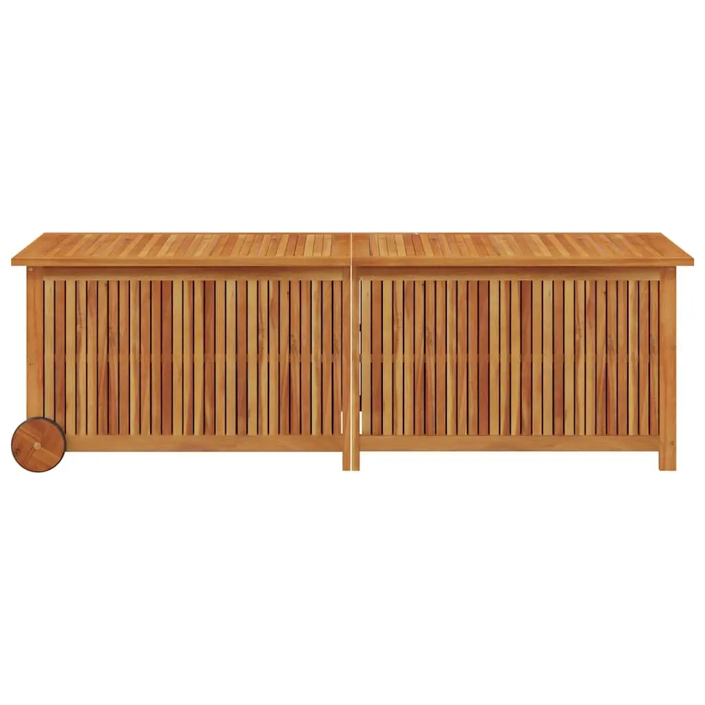Garden Storage Box in Brown Solid Wood