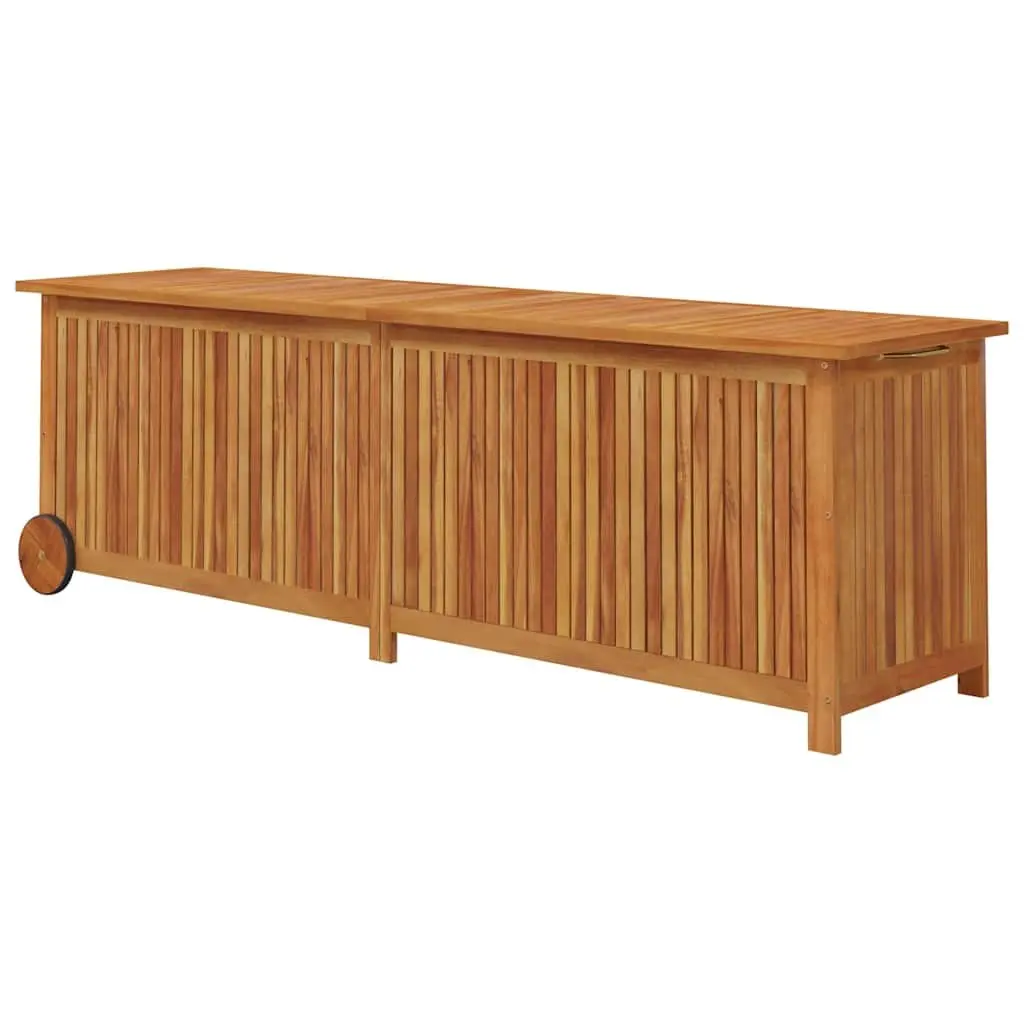 Garden Storage Box in Brown Solid Wood