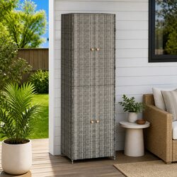 Grey Outdoor Storage Cabinet for Garden
