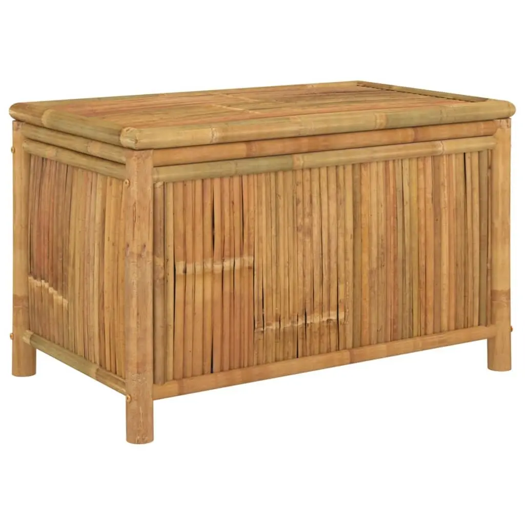 Garden Storage Box 90x52x55cm Bamboo Outdoor Bench Deck Chest Brown