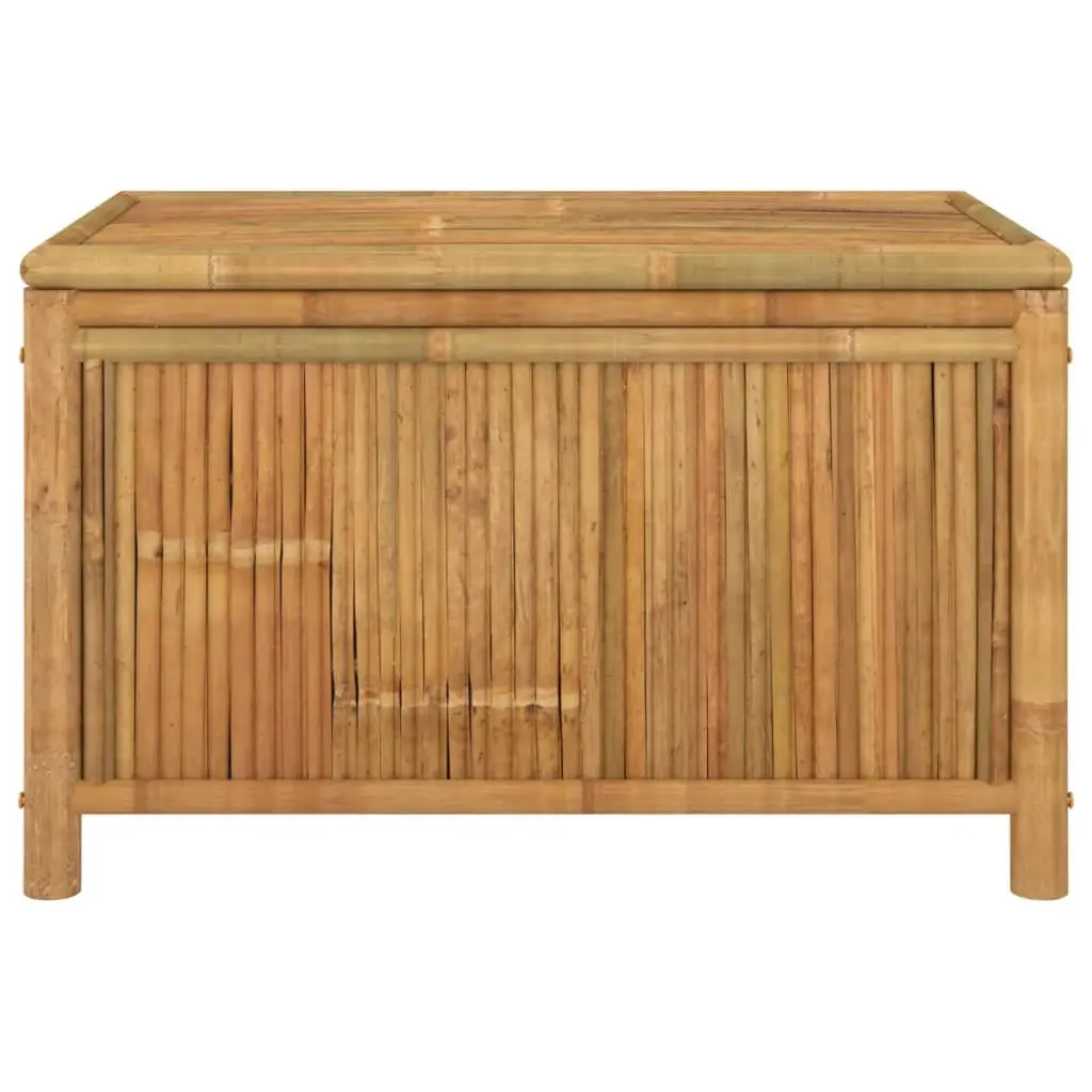 Garden Storage Box 90x52x55cm Bamboo Outdoor Bench Deck Chest Brown