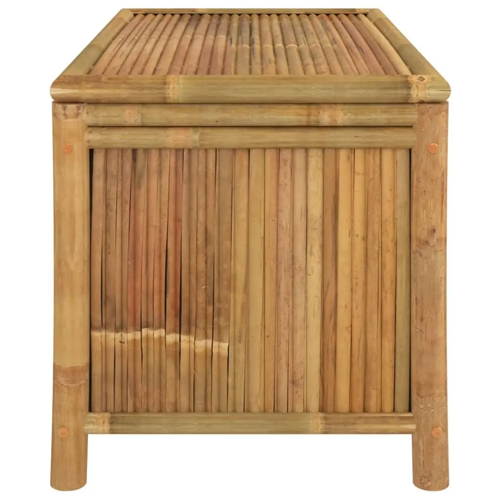 Garden Storage Box 90x52x55cm Bamboo Outdoor Bench Deck Chest Brown