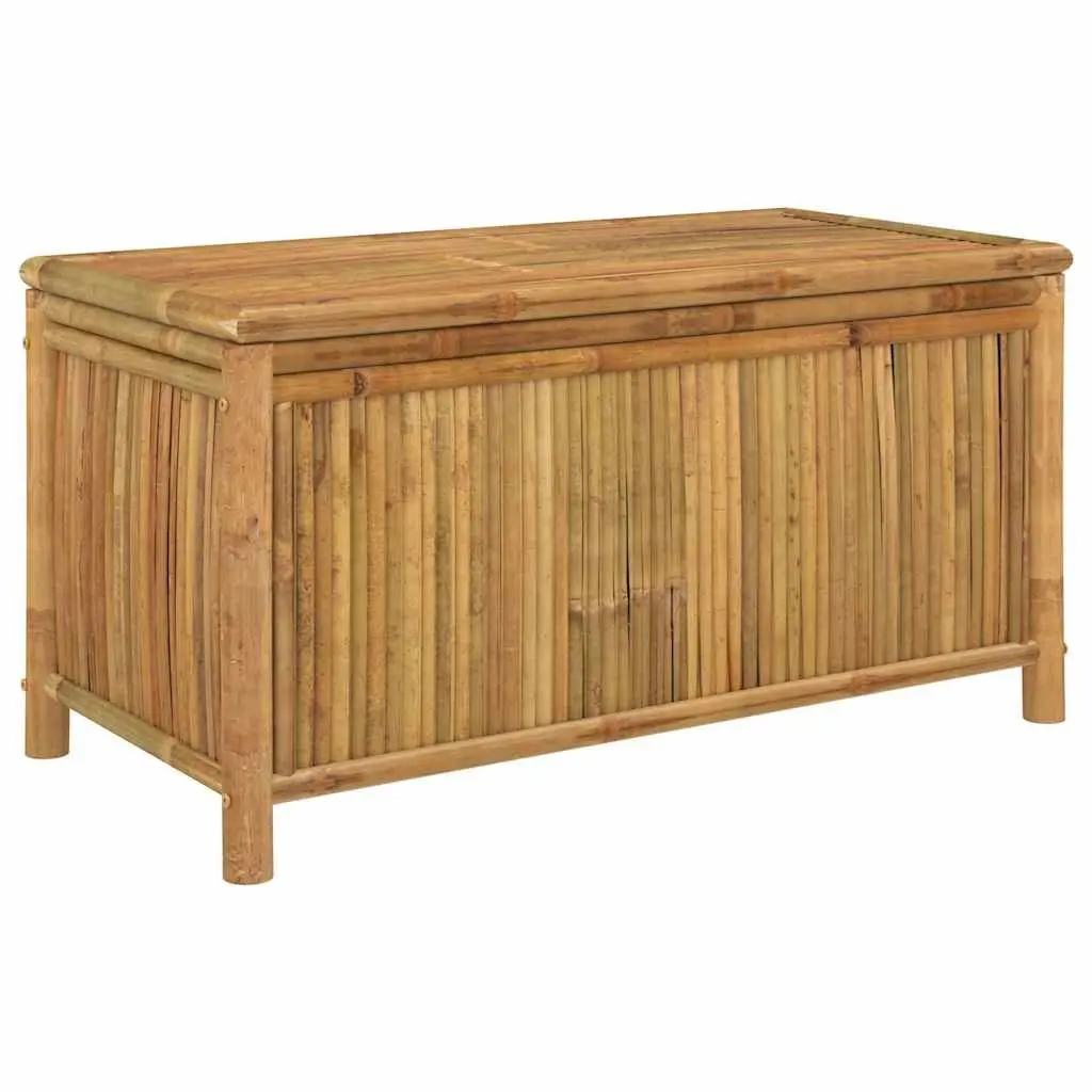Garden Storage Box Brown 110x52x55cm Bamboo Outdoor Bench Chest Tool