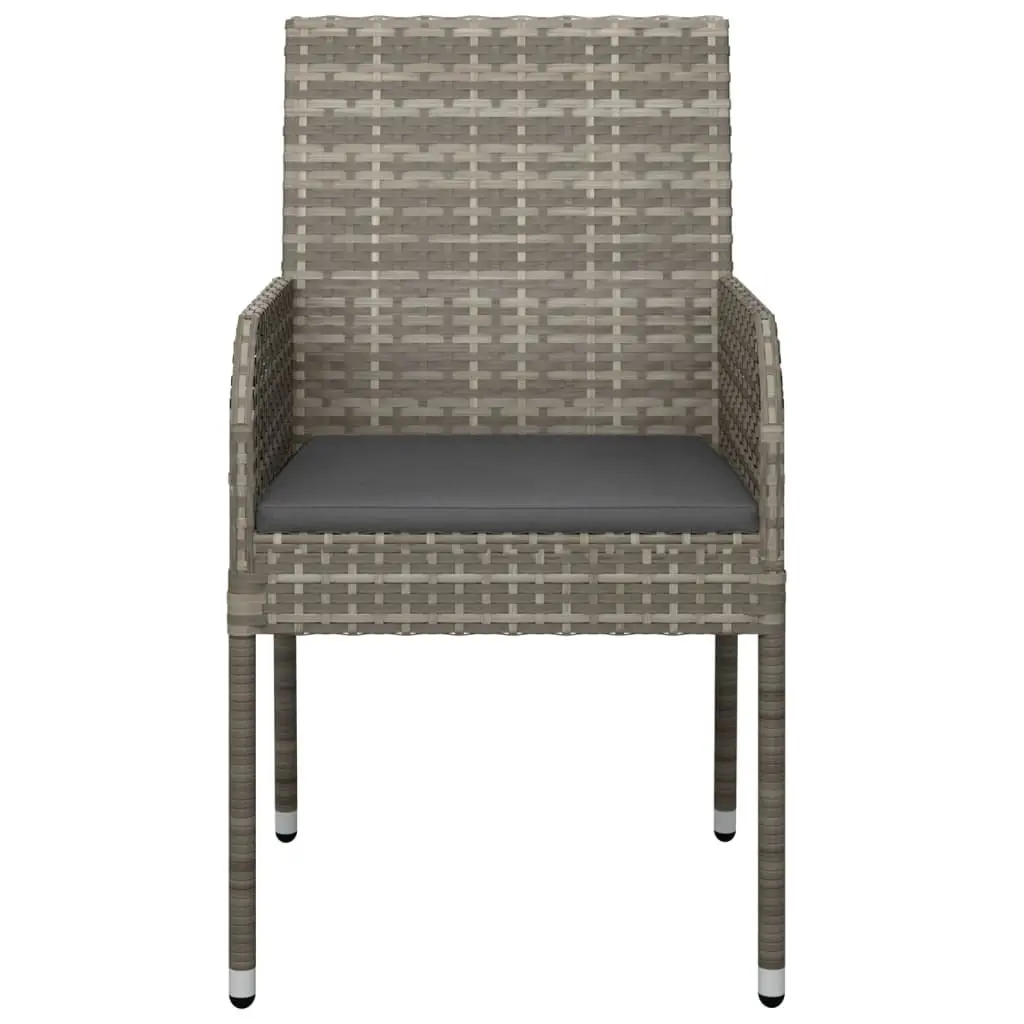 4-Piece Garden Chair Set with Cushions