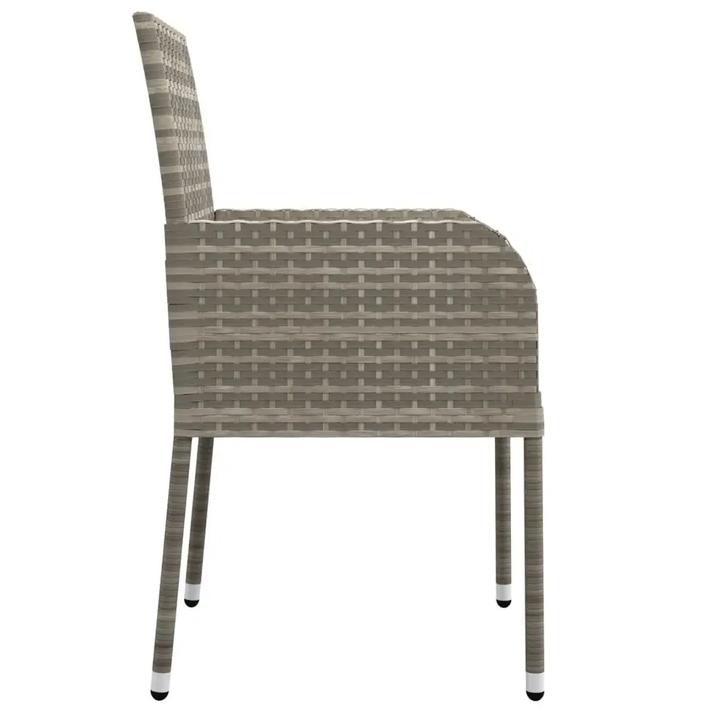 4-Piece Garden Chair Set with Cushions