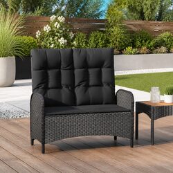 Compact and Stylish Reclining Garden Bench for Outdoors