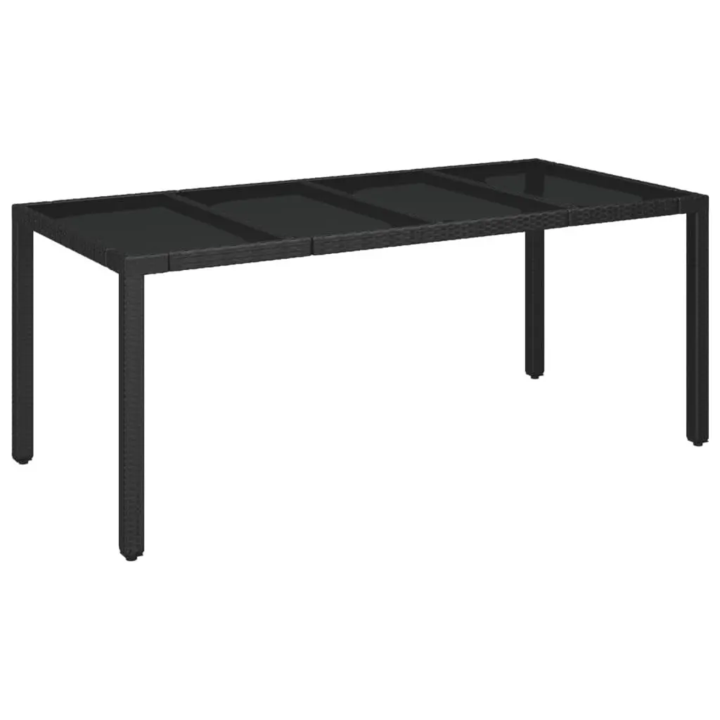 Garden Table with Glass Top