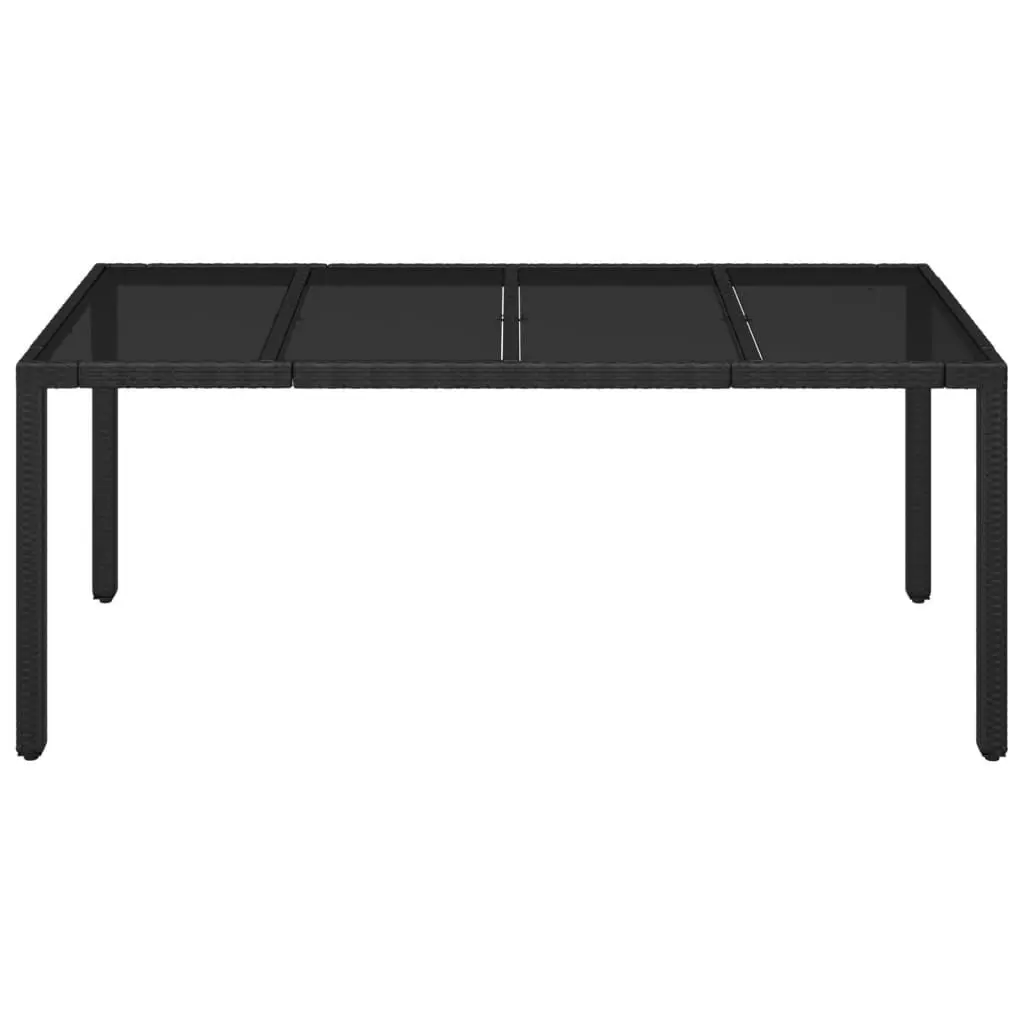 Garden Table with Glass Top