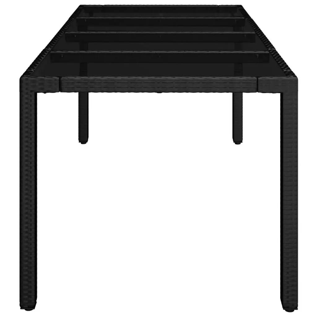 Garden Table with Glass Top
