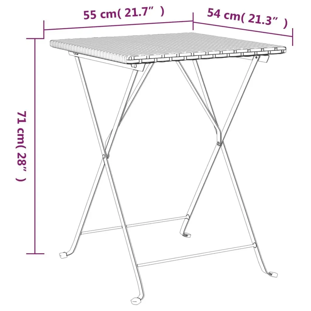 Folding Bistro Table for Outdoor Enjoyment