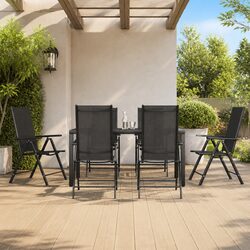 Compact and Efficient 7 Piece Garden Dining Set for Outdoor Use