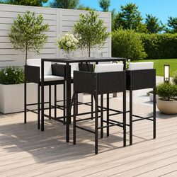 Compact 5 Piece Outdoor Bar Set for Your Patio