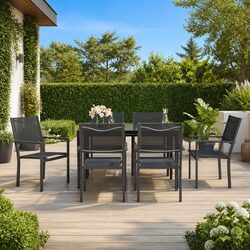 Compact 7 Piece Garden Dining Set for Every Space