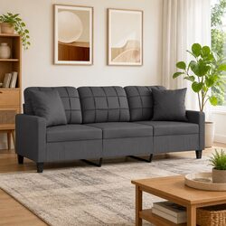 Stylish Grey Faux Leather Sofa for Your Living Space