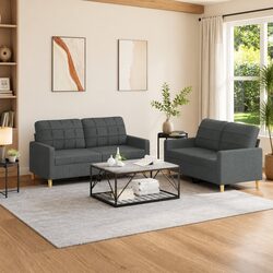 Compact and Stylish Grey Sofa Set for Modern Living