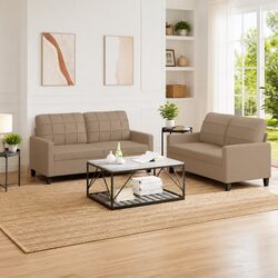 2-Piece Faux Leather Sofa Set: Comfort in a Stylish Package