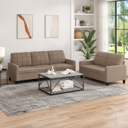 Compact 2 Piece Sofa Set for Living Rooms