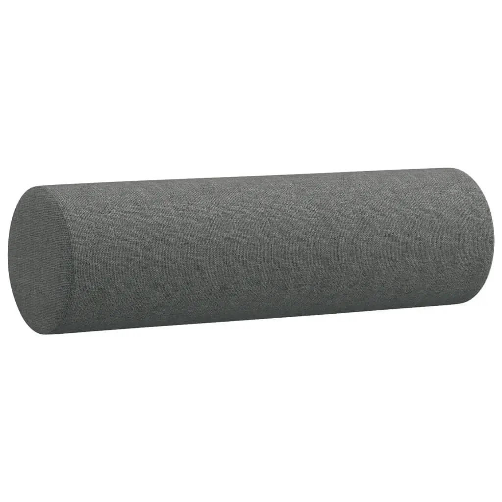 4 Piece Sofa Set Grey Fabric with Pillows Footstool Living Room Lounge Suite