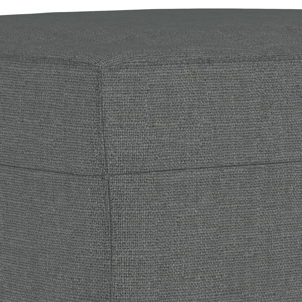 4 Piece Sofa Set Grey Fabric with Pillows Footstool Living Room Lounge Suite