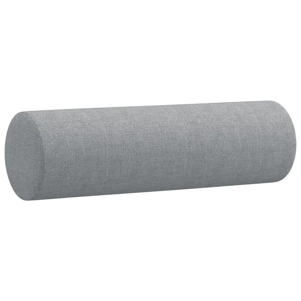 Sofa Set Grey Fabric 2 Piece Lounge Suite with Pillows