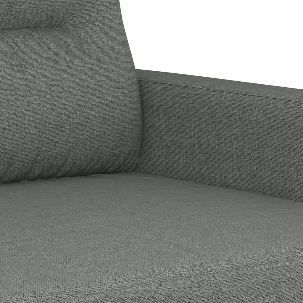 2 Piece Sofa Set Grey Fabric Lounge Couch Living Room Furniture with Pillows