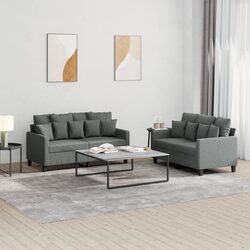 Grey 2 Piece Sofa Set: Comfort Meets Quality