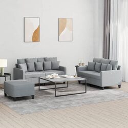 3 Piece Sofa Set in Grey