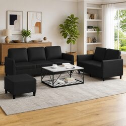 3-Piece Sofa Set: Compact & Stylish Design