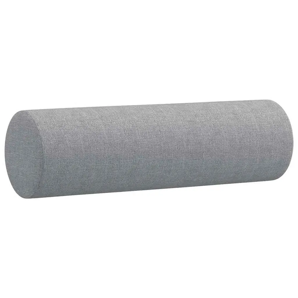 Grey Fabric 2 Piece Sofa Set with Pillows for Living Room Lounge Suite