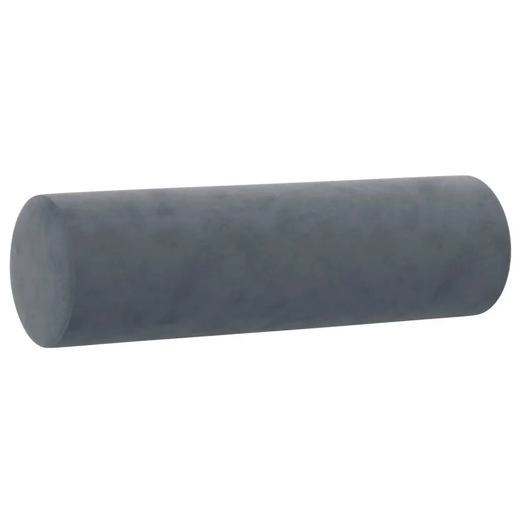3 Piece Sofa Set Grey Velvet Couch with Pillows Footstool Living Room Furniture