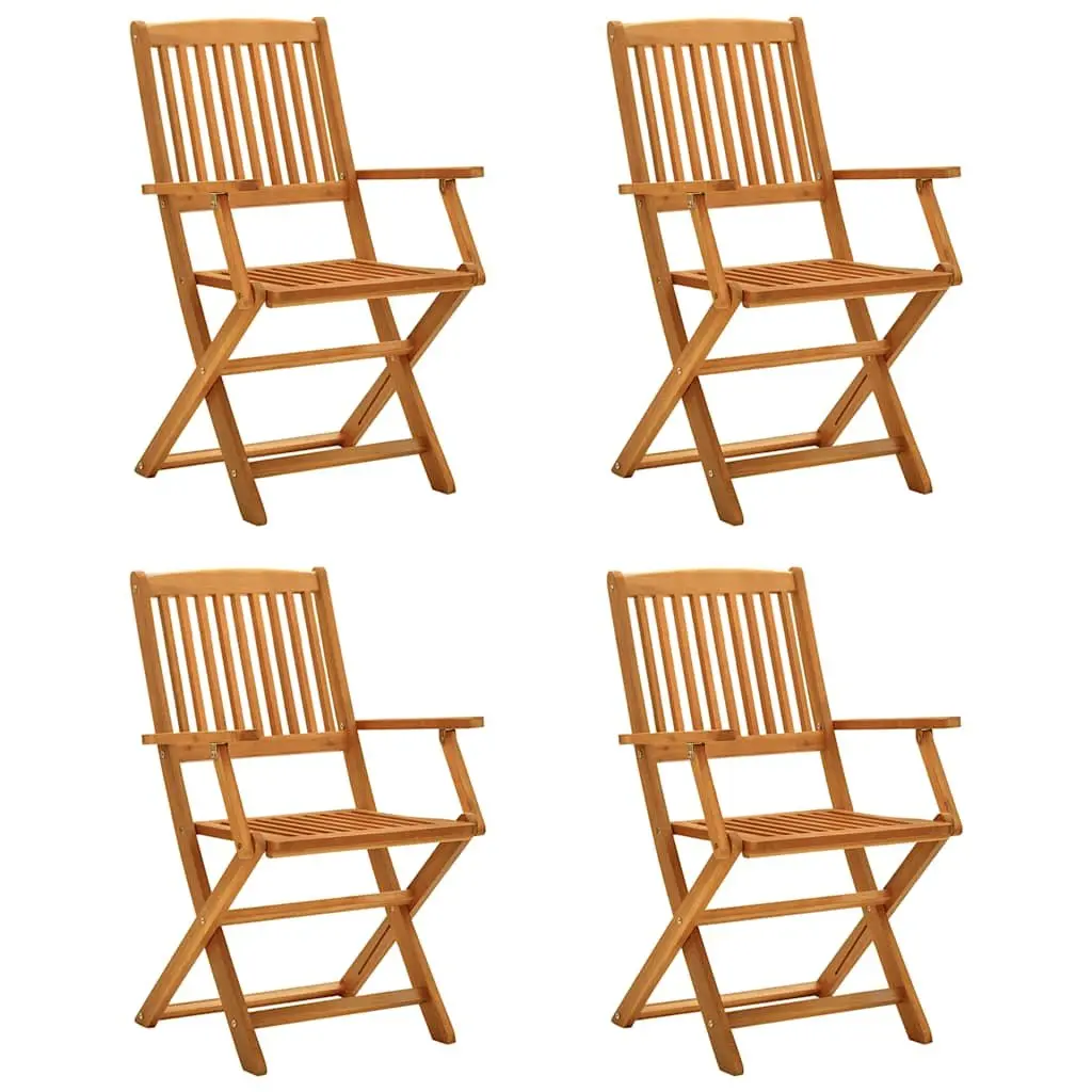 5 Piece Solid Acacia Wood Garden Dining Set