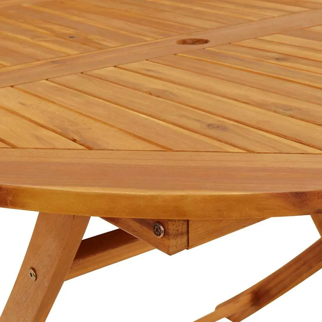 5 Piece Solid Acacia Wood Garden Dining Set