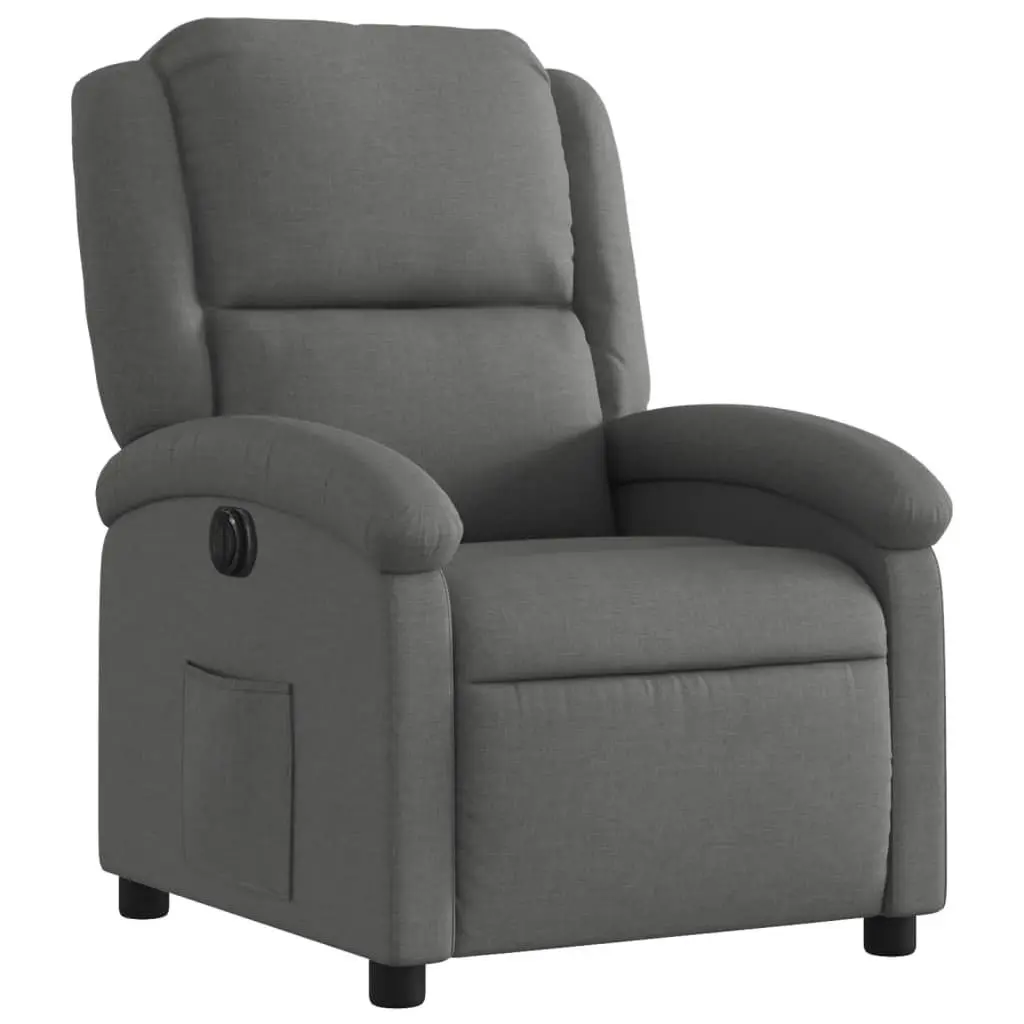Grey Electric Recliner Chair with Easy Reclining