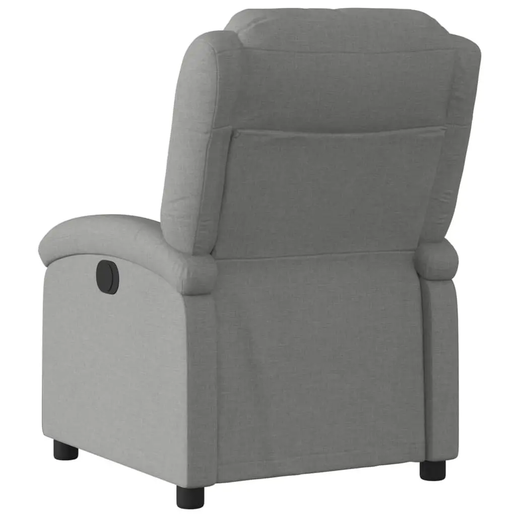Grey Electric Recliner Chair with Easy Reclining