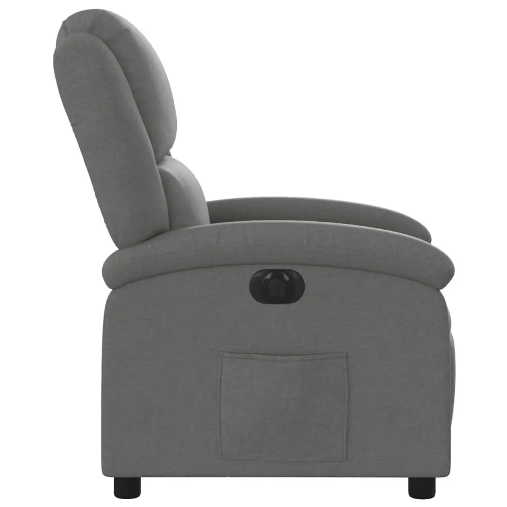 Grey Electric Recliner Chair with Easy Reclining