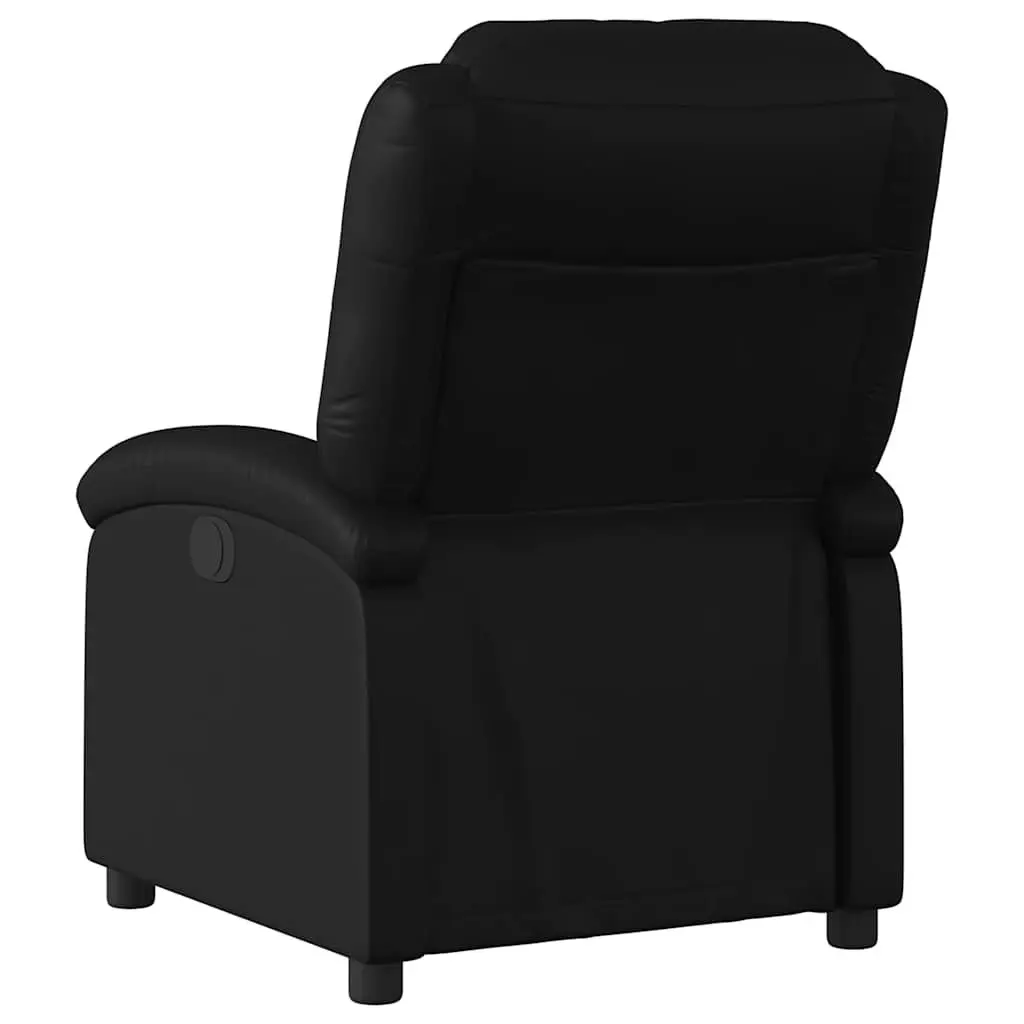 Recliner Chair Manual Reclining Armchair with Footrest Padded Black Lounge