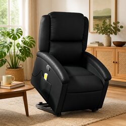 Efficient Stand Up Massage Recliner Chair Black