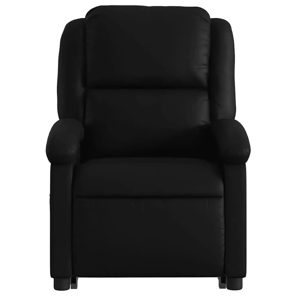 Electric Massage Chair Black Recliner Power Lift Vibration Faux Leather 135 Degrees
