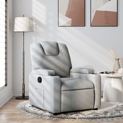 Grey Recliner Chair with Manual Functionality